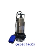 Bơm chìm thân inox QSD3-17-0.37 ( có phao) SUDAKU